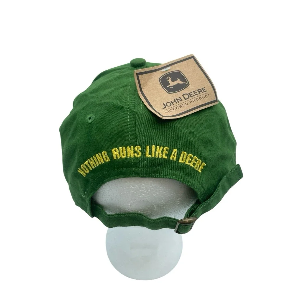 John Deere Snapback Trucker Hat Owner's Edition Cary Francis Group Green Vtg NWT